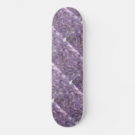 Amethyst mit GoldFlecked Muster-Skateboard Skateboard