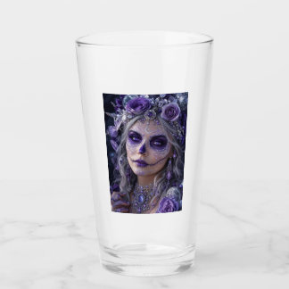 Amethyst-Mond-Calavera – Lila Tag der Toten  Glas