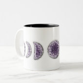 Amethyst Mond Zweifarbige Tasse (Vorderseite Links)