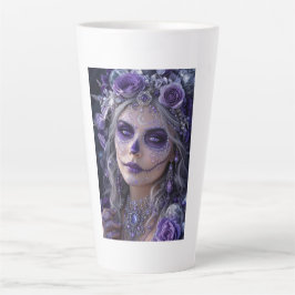 Amethyst Moon Calavera – Purple Day of the Dead Milchtasse