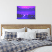 Amethyst Moonlight gepackte Canvas Prints Leinwanddruck (Insitu (Schlafzimmer))