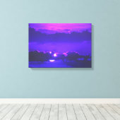 Amethyst Moonlight gepackte Canvas Prints Leinwanddruck (Insitu (Holzboden))