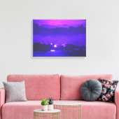Amethyst Moonlight gepackte Canvas Prints Leinwanddruck (Insitu (Wohnzimmer))