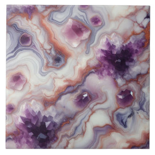 Amethyst Mosaic: Twilight Fliese