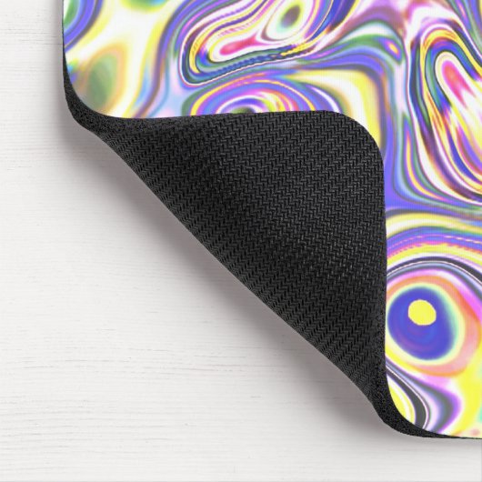 Amethyst Multicolor Abstrakt Amoeba Art Mousepad (Ecke)