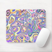 Amethyst Multicolor Abstrakt Amoeba Art Mousepad (Mit Mouse)