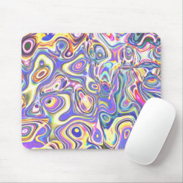Amethyst Multicolor Abstrakt Amoeba Art Mousepad