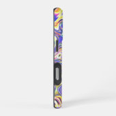 Amethyst Multicolor Amöben-Muster iPhone Hülle (Rechte Seite)