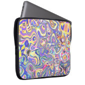 Amethyst Multicolor Amoeba Muster Laptopschutzhülle (Vorne Rechts)