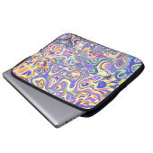 Amethyst Multicolor Amoeba Muster Laptopschutzhülle (Vorne Knopf)