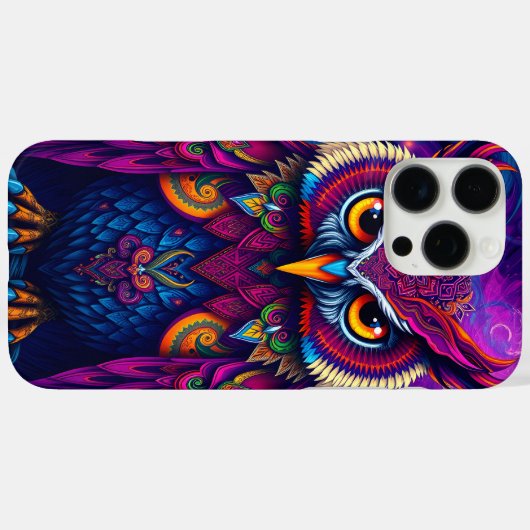 Amethyst Mystic Owl Case-Mate iPhone Hülle (Rückseite (Horizontal))