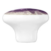 Amethyst Nature Gemstone Pattern Keramikknauf (Seitenansicht)