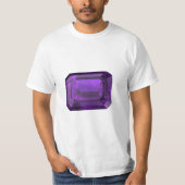 Amethyst Octagon Gemstone T - Shirt (Vorderseite)