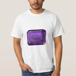 Amethyst Octagon Gemstone T - Shirt