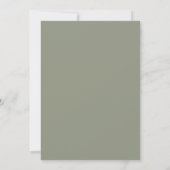 Amethyst-Oliv-gemalte Hochzeit Einladung (Rückseite)