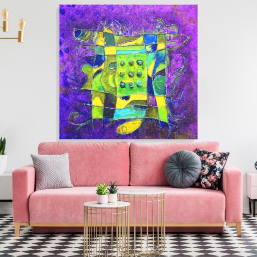 "Amethyst Opening" von Paul Buică Leinwanddruck (Insitu (Wohnzimmer))