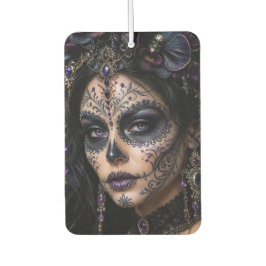 Amethyst-Orchidee Calavera – Gothic Zucker-Schädel Autolufterfrischer