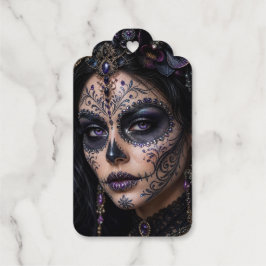 Amethyst-Orchidee Calavera – Gotischer Zuckerschäd Geschenkanhänger