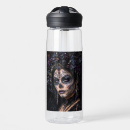 Amethyst-Orchidee Calavera – Gotischer Zuckerschäd Trinkflasche