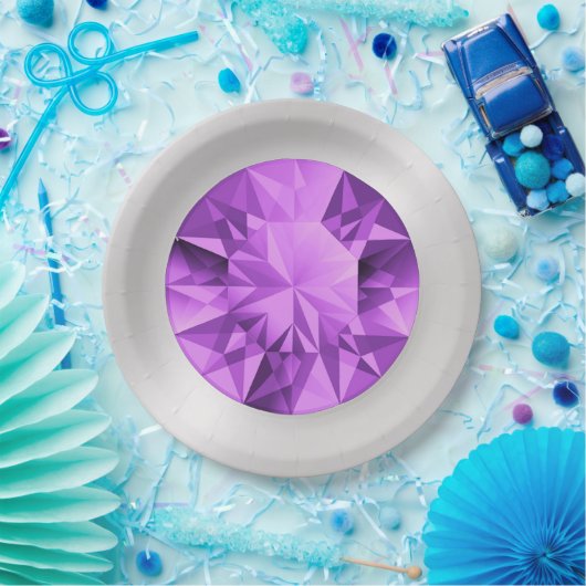 Amethyst Paper-Teller Pappteller (Party)