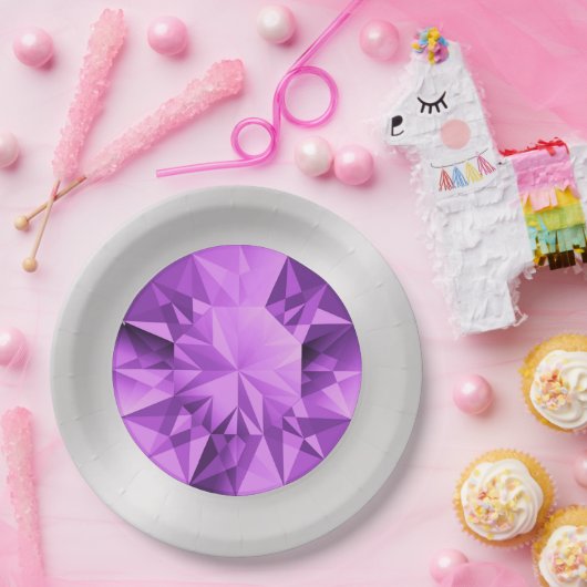 Amethyst Paper-Teller Pappteller (Party)