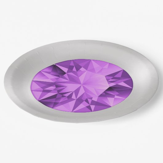 Amethyst Paper-Teller Pappteller (Schrägansicht)