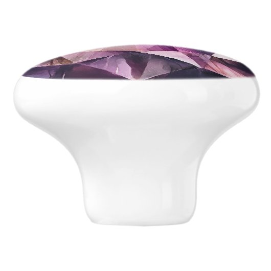 Amethyst Pattern Keramikknauf (Seitenansicht)