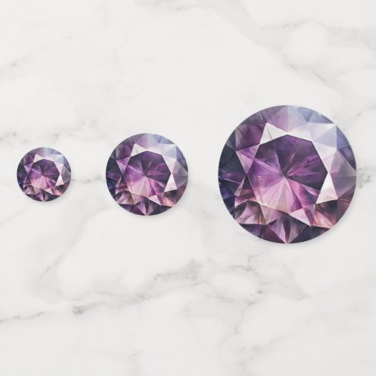 Amethyst Pattern Konfetti (Rückseiten)