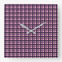 Amethyst Peach Pink Purple Lilac Stripe Plaid