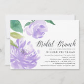 Amethyst Peony | Einladung von Bridal Brunch (Vorderseite)