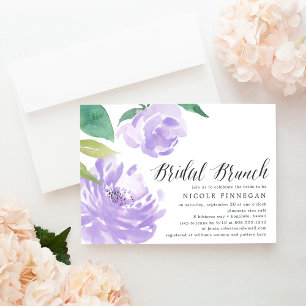 Amethyst Peony Einladung von Bridal Brunch