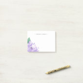 Amethyst Peony | PERSONALISIERT Post-it Klebezettel (Auf Schreibtisch)