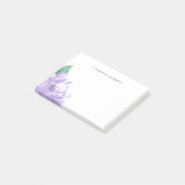 Amethyst Peony | PERSONALISIERT Post-it Klebezettel (angewinkelt)