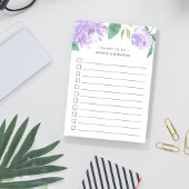 Amethyst Peony | Personalisiert zu erledigende Lis Post-it Klebezettel