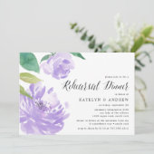 Amethyst Peony | Probe - Abendessen Einladung (Stehend Vorderseite)