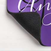 Amethyst personalisiertes Monogramm Mousepad (Ecke)