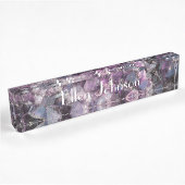 Amethyst Personalizable Namensplakette