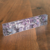 Amethyst Personalizable Namensplakette (Seite)
