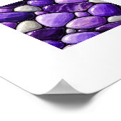Amethyst-Pflastersteine Poster (Ecke)