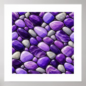Amethyst-Pflastersteine Poster (Vorne)