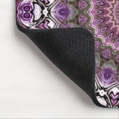 Amethyst Pink Kaleidoscope Mandala Pattern Mousepad (Ecke)