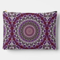Amethyst Pink Kaleidoscope Mandala Pattern