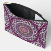 Amethyst Pink Kaleidoscope Mandala Pattern Zubehörtasche (Offen)