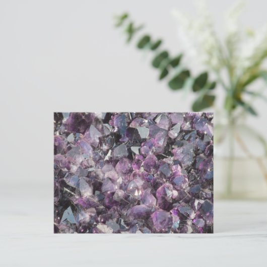 Amethyst Postcard Postkarte (Stehend Vorderseite)