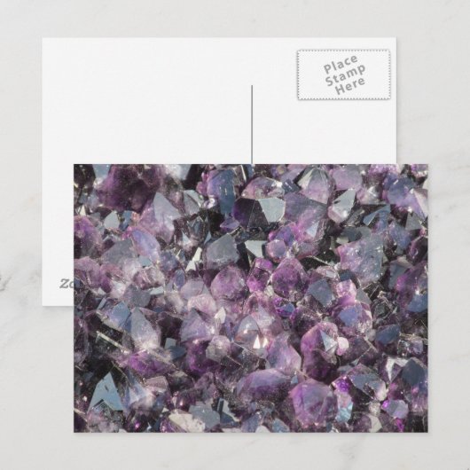 Amethyst Postcard Postkarte (Vorne/Hinten)