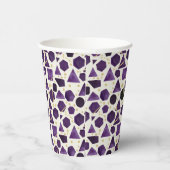 Amethyst-Prismen-Mosaik Pappbecher (Rechts)
