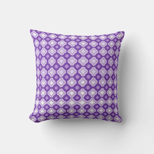 Amethyst Purple Throw Pillow Kissen (Vorderseite)