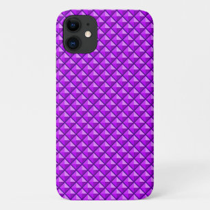 Amethyst purpur, Email-Look, mit Nieten-Raster Case-Mate iPhone Hülle