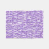 Amethyst Purpur-Fellmuster Fleecedecke (Vorderseite (Horizontal))