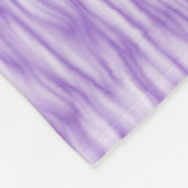 Amethyst Purpur-Fellmuster Fleecedecke (Ecke)